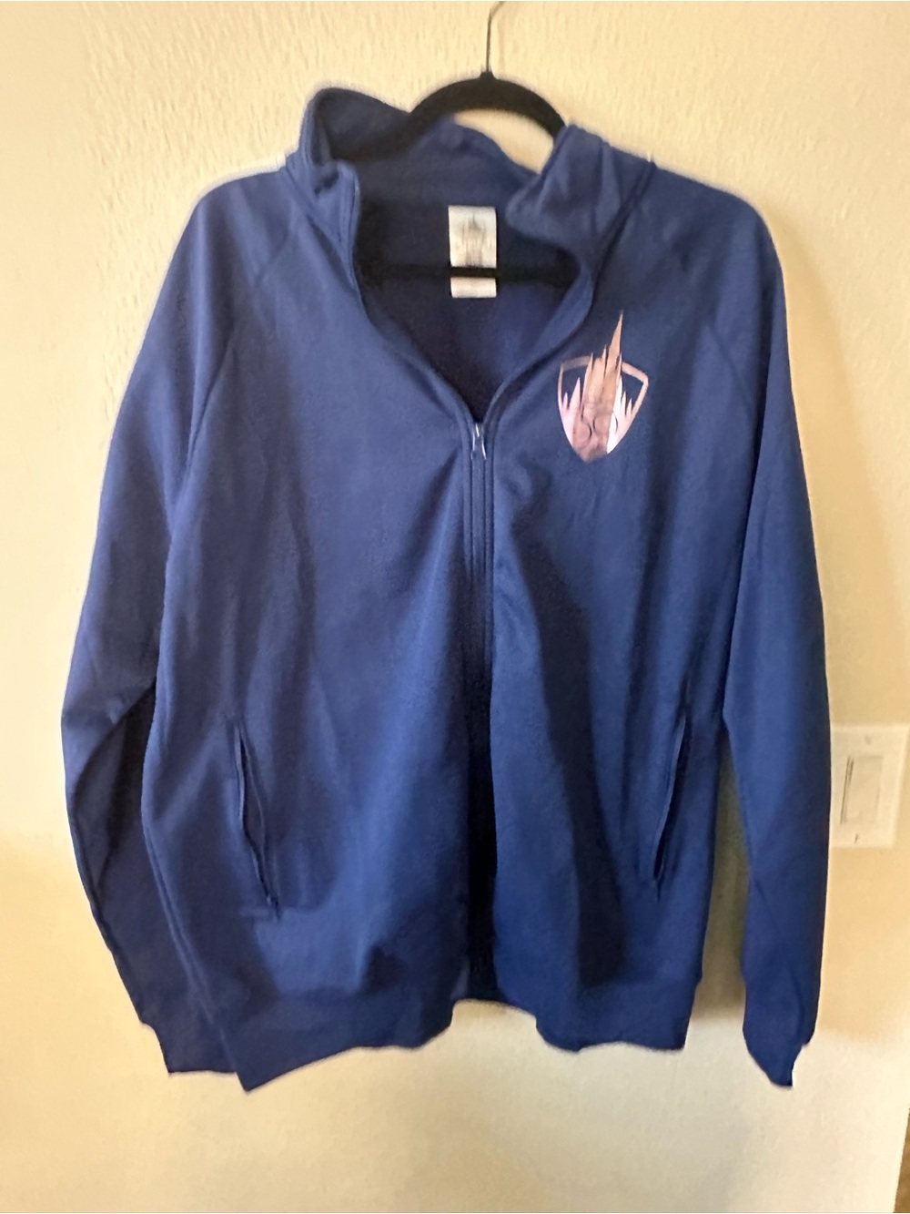 Disney Parks Navy Blue Zip-Up Hoodie Jacket - size L/ NWOT 1427